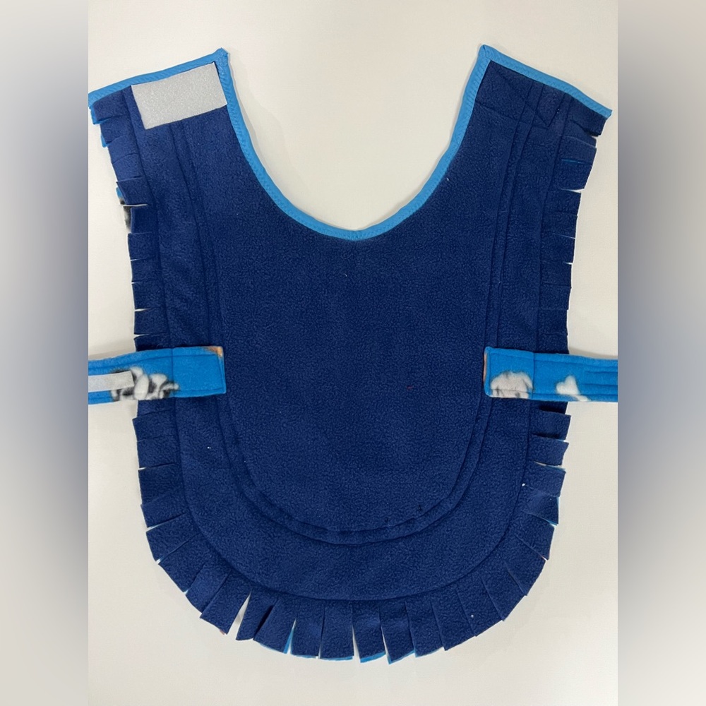 Handmade Designer Fleece Jacket with Collar. - Picture 7 of 10